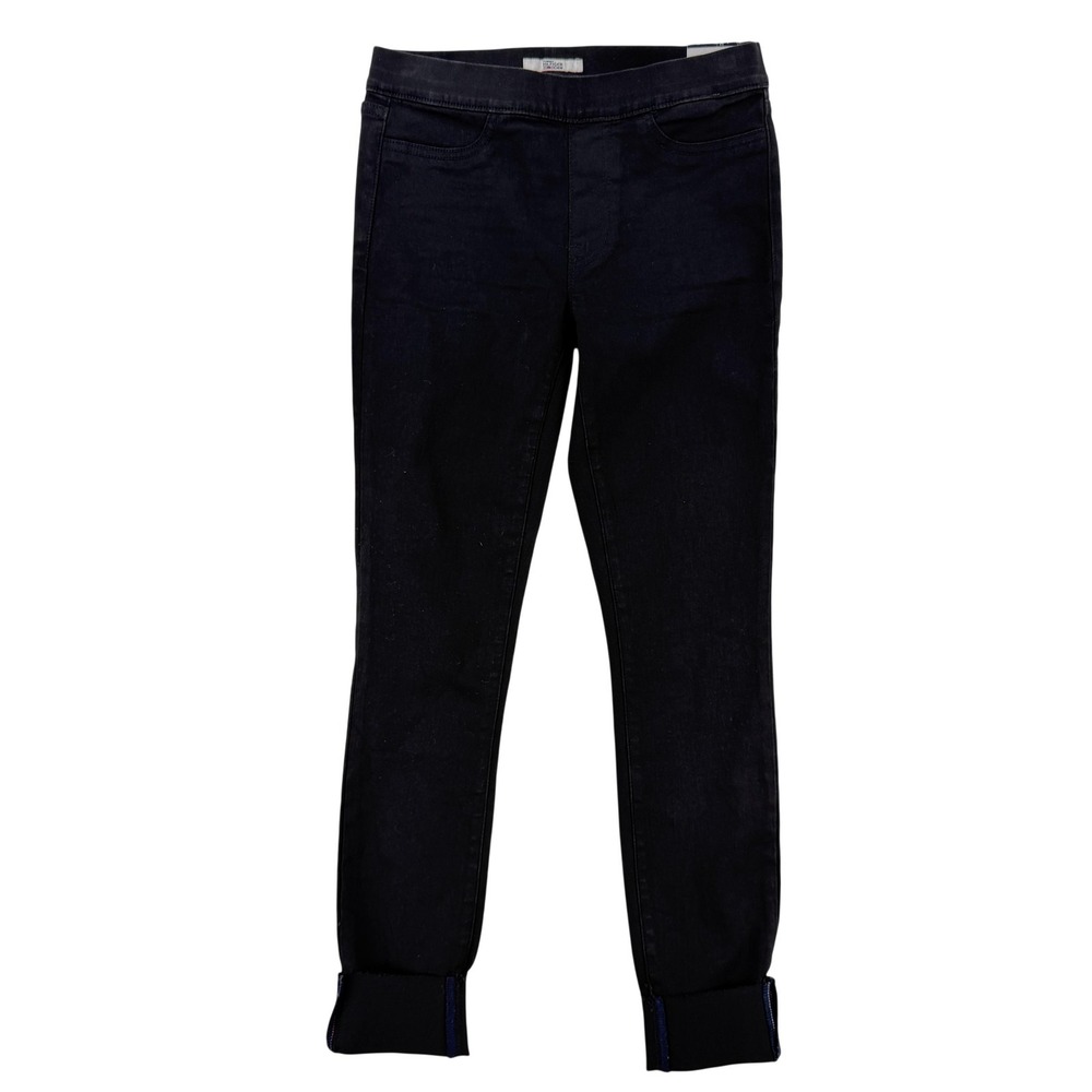 Tommy Hilfiger Jeggings Womens 2 Black Mid Rise Pull On Stretch Denim Pants NWT